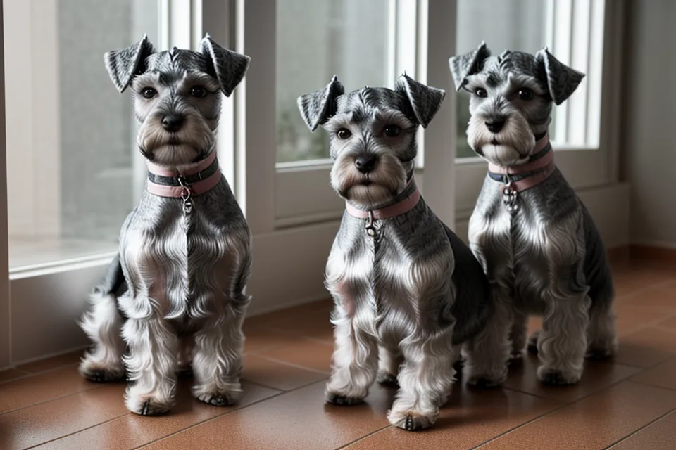 Cómo cortar las uñas a un perro inquieto en casa sin miedo, schnauzer miniatura junto al cortaúñas