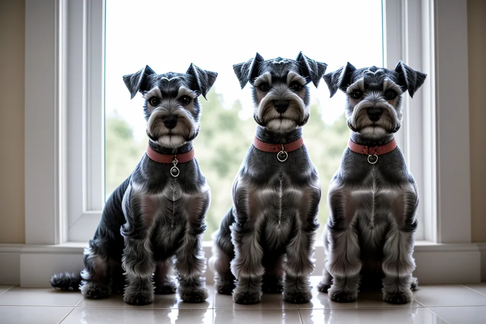 Costura para perros en casa: midiendo a un schnauzer miniatura para patronaje canino