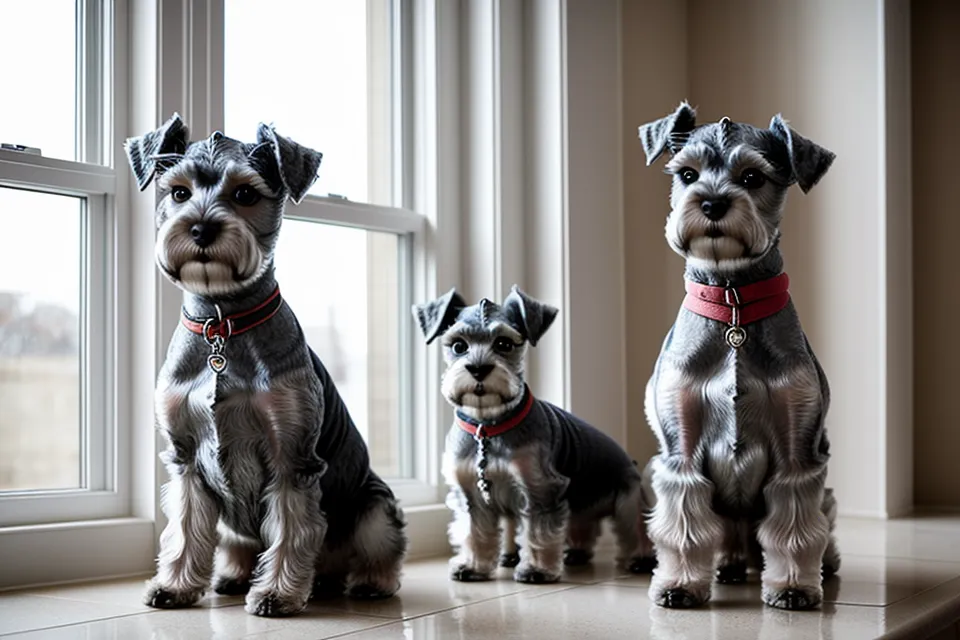 Sudadera con capucha cosida a mano para un schnauzer miniatura, proyecto de costura para perros