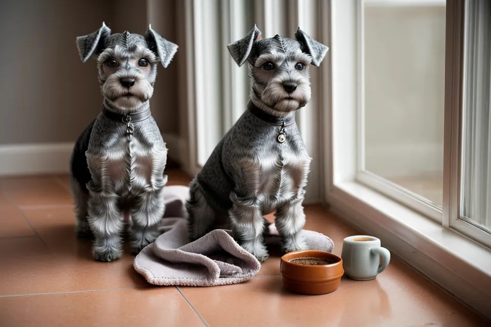 Detalle de una máquina de coser doméstica y telas para confeccionar ropa canina.
